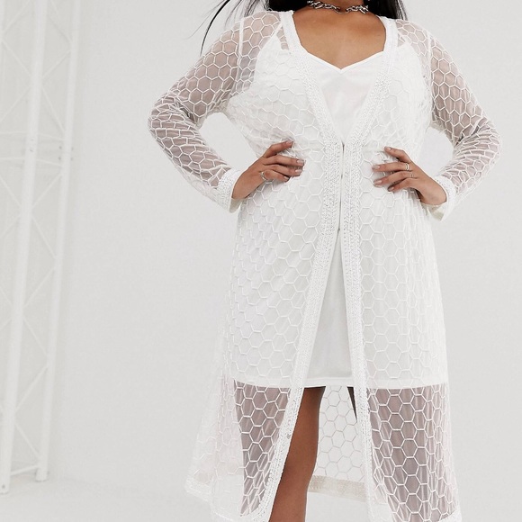ASOS Curve Dresses & Skirts - ASOS curve design embellished beaded robe dress 16